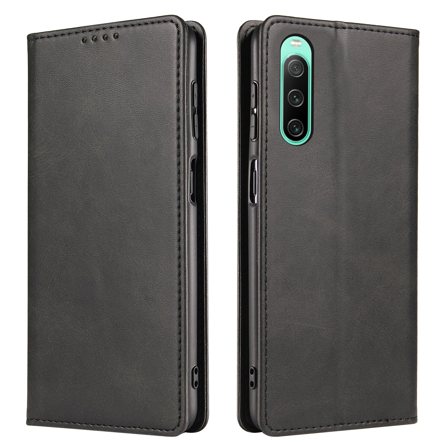 Anti-drop Phone Case For Sony Xperia 10 IV 5G Business Style PU Leather Flip Phone Wallet Cover Stand Anti-drop Phone Case For Sony Xperia 10 IV 5G Business Style PU Leather Flip Phone Wallet Cover Stand